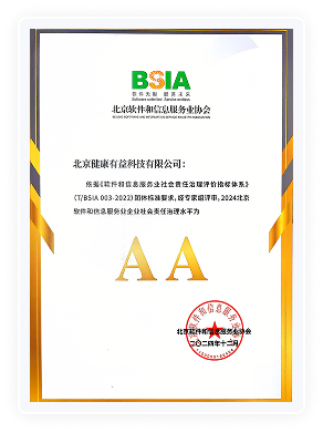 健康有益荣誉资质证书110